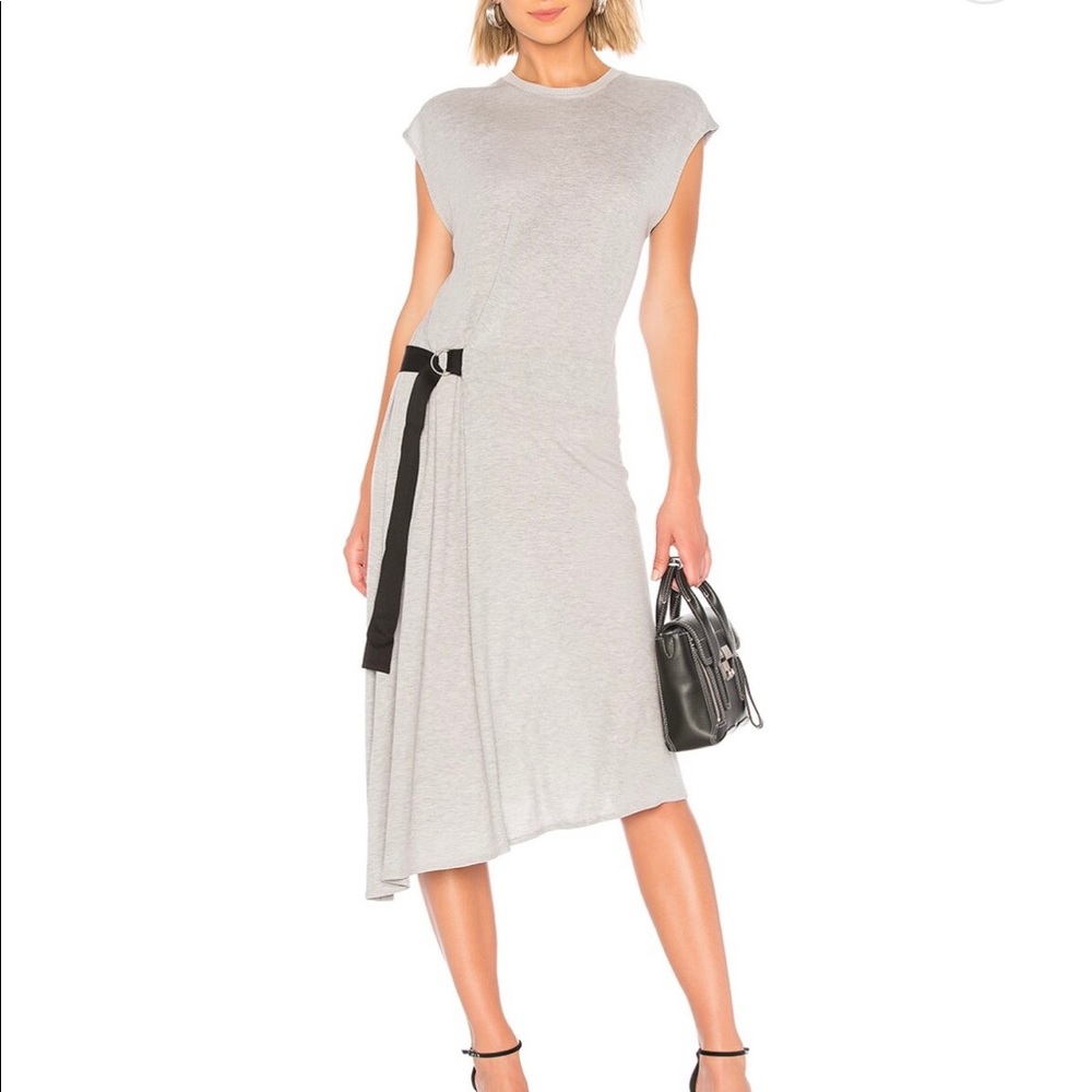 rag & bone Ophelia  jersey dress with built-in belt and bias hem